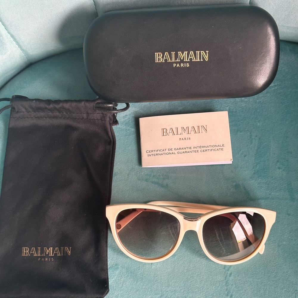 Balmain Sunglasses (BL 1200) in White and Silver